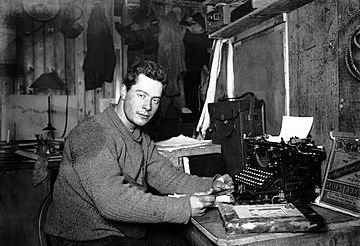 Apsley Cherry-Garrard & typewriter