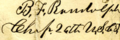 B F Randolph Signature