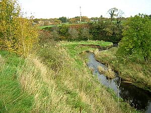 Bend on Calder Water at Langlands - geograph.org.uk - 270028