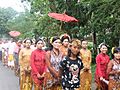 Bride procession Lombok Indonesia