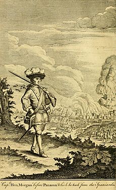 Captain Henry Morgan before Panama, 1671