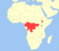 Cercopithecus neglectus distribution