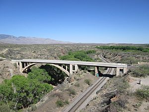 Cienega Bridge From Marsh Station Bridge Arizona 2014.jpg