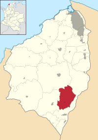 Location of the municipality and town of Candelaria in the Department of Atlántico.