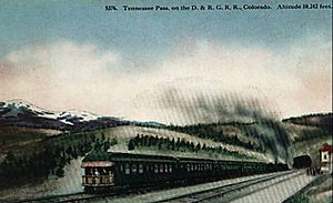Denver and Rio Grande Western train at Tennessee Pass