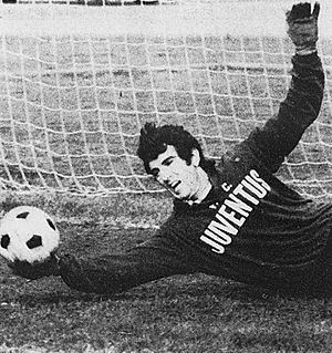 Dino Zoff in training with Juventus FC, c. 1973