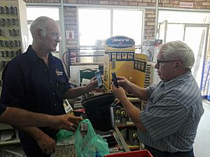E-Ora payment in Orania hardware store