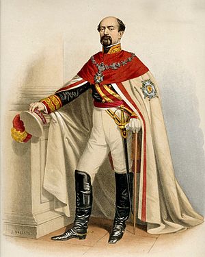 El marqués de Novaliches con el manto de la Real y Militar Orden de San Fernando.jpg
