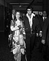 Elvis and Priscilla Presley after divorce hearing