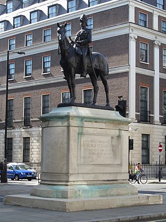 Equestrian statue of George Stuart White, London (2014) (cropped).JPG