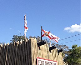 Flags of Florida in San Agustín (St. Augustine)