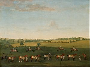 Francis Sartorius - Sir Charles Warre Malet's String of Racehorses at Exercise - Google Art Project