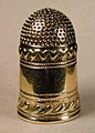 French gold thimble
