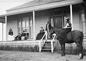 Group at Forgham's, Lucas Creek (1870) (cropped)