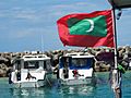 Harbor Scene with Maldives Flag - Male - Maldives (14271350633)