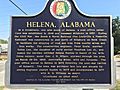 Helena Freight House & Depot interpretative sign; 29 Lake Davidson Lane, Helena, AL 35080 Front
