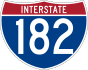 Interstate 182 marker