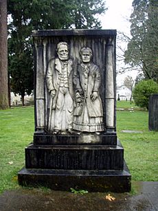 James and Elizabeth Stephens gravestone