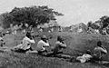 Japanese shooting blindfolded Sikh prisoners