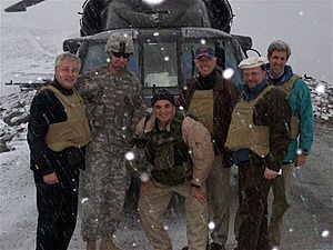 Joe Biden, John Kerry, and Chuck Hagel in Kunar Province