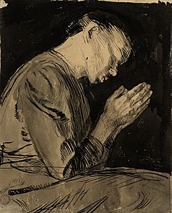 Käthe Kollwitz, Betende Frau (Femme en prière)