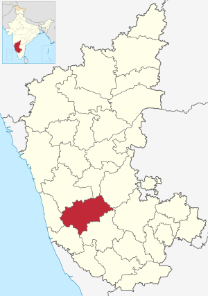 Karnataka Chikmagalur locator map