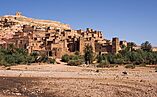 Picture of a Moroccan city constructed from earthen clay architecture