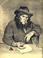 Léon Cladel by Félix Bracquemond