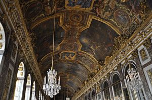 Les peintures de la galerie des Glaces du château de Versailles
