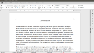 Libreoffice 5.3 writer MUFFIN interface