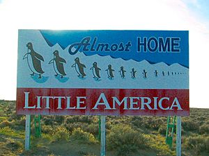 Billboard near Little America, Wyoming, 2002