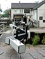 Lock gates and The Star, Stone, Staffordshire - geograph.org.uk - 1479165