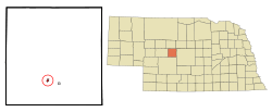 Location of Stapleton, Nebraska