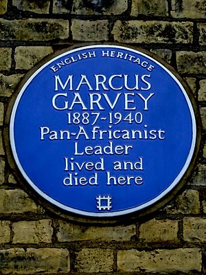 MARCUS GARVEY 1887-1940 Pan-Africanist Leader lived and died here