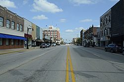 Main Street (US Hwy 150) in downtown Galesburg