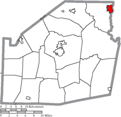 Location of Greenfield in Highland County