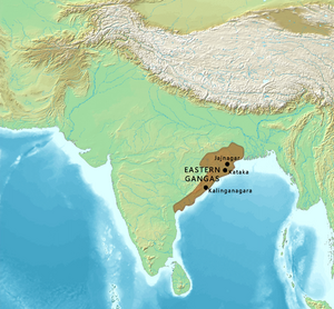 Map of the Eastern Gangas
