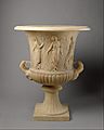 Marble calyx-krater with reliefs of maidens and dancing maenads MET DT4541