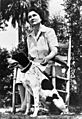 Marjorie Kinnan Rawlings with her dog- Cross Creek, Florida (4901703528)