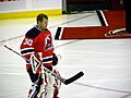 Martin Brodeur during game at Prudential Center vs Ottawa 11-25-09 3