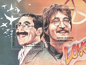 Marx-Lennon Abkhazia stamp