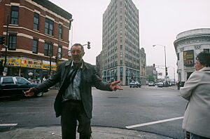 Milwaukee, North and Damen, May 1988; photographer, Jeff Wassmann