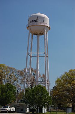 Water tower in Monetta
