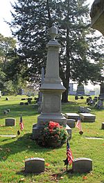 Nathaniel Buel Eldredge grave Oakwood Cemetery Adrian Michigan
