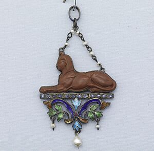 Necklace And Pendant (possibly France), ca. 1870 (CH 18423329)