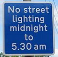 No street lighting Leeds July 2014