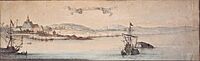 Novum Amsterodamum 1650 (New Amsterdam) painting by Laurens Block