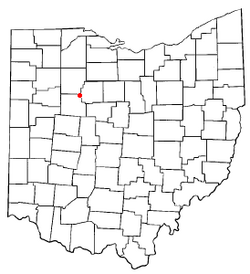Location of Forest, Ohio