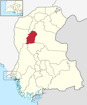 Map of Pakistan showing Naushahro Feroze District