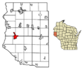 Pierce County Wisconsin Incorporated and Unincorporated areas River Falls Highlighted